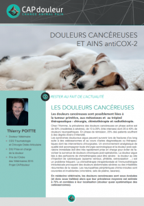 COUV Douleurs cancéreuses et AINS